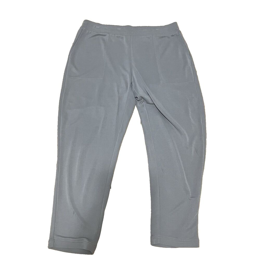J Jill Pure Jill Cropped Pull On Jogger Size L Petite Gray Tapered Leg Pants
